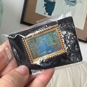 Beautiful Monet Painting Brooch Sealed In Original Packaging NWT